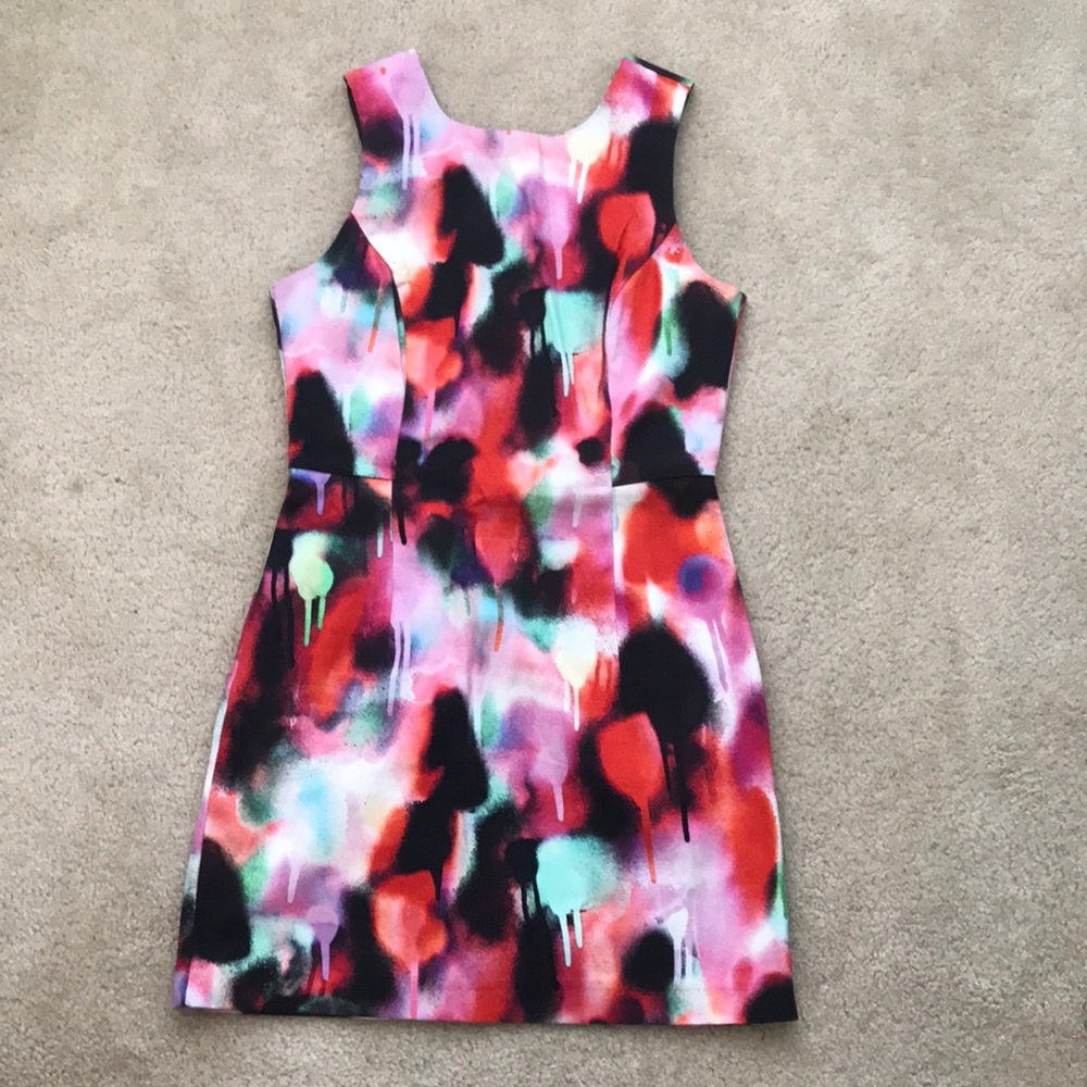 French Connection Miami Graffiti Mini Dress